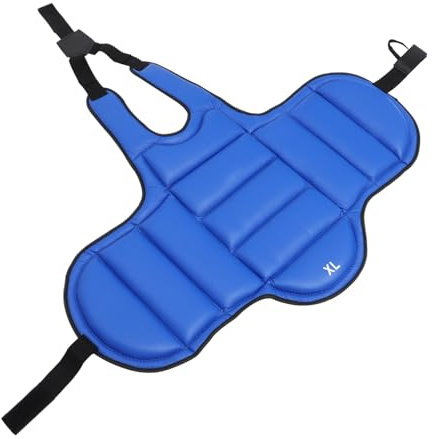 Alipis Thick Thai Body Protector Vest for Kickboxing Boxing Martial Arts Chest Guard with Anti-Collision Padding Comfortable Sparring Gear for Taekwondo Training XL