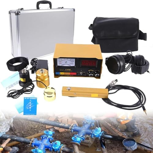 Detector de fugas de agua en tuberías, volumen ajustable, monitor LCD multifrecuencia para fontanería doméstica y detección de fugas de agua subterránea