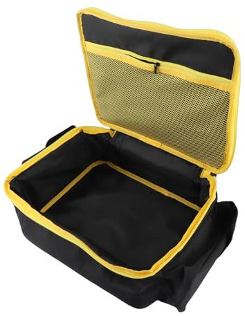 HEEPDD Air Compressor Bag, Spacious Nylon Storage Case for DCC020IB 20V Tire Inflator with Dual Zipper, External Pockets for Charger and Accessories
