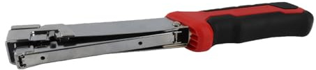 Mtlavishness Handheld Hammer Tacker Stapler for Door Type Staples - Extra-Efficient Manual Hammer Stapler with Automatic Nail Feeding Device and Rubberized Ergonomic Grip for