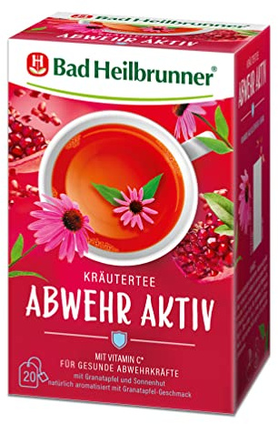 Bad Heilbrunner Abwehr Aktiv Tee im Filterbeutel, 6er Pack (6 x 20 Filterbeutel)