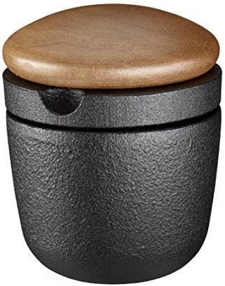 SKEPPSHULT Moulin à Herbes en Fonte et Bois, Noir/Brun, Petit