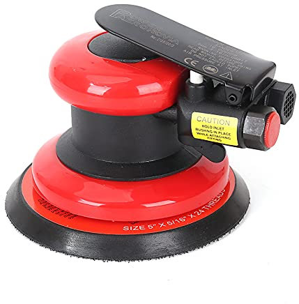 Lijadora orbital neumática de 5 pulgadas con aire alimentado por aire, lijadora de palma, lijadora de aire DA para automoción de cuerpo automático, trabajo de madera, Herramienta