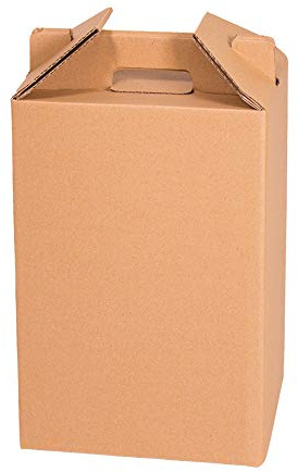 ONLY BOXES, Weinbox, Set mit 4 Weinflaschen, Box für Weihnachten, Braun, 4 Stück