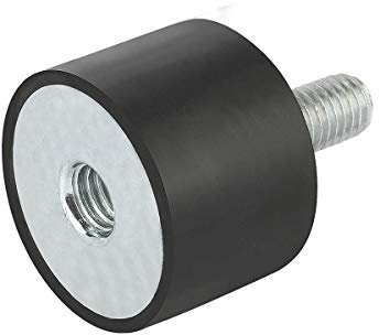 KIPP – kontrolldelar Ã standardelement K0568.01001555.20 K0568 gummibuffert, svart