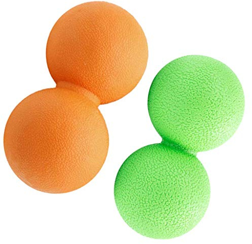 Tubayia 2 Stück Massageball Faszienball Duoball Trigger Point Massage Ball für Rücken, Nacken, Taille