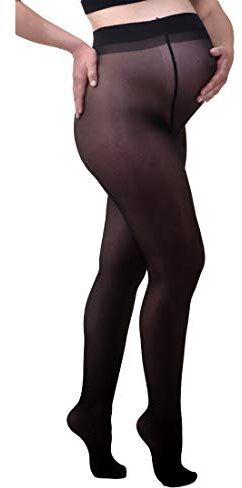 MAMSY Calzamaglia 20 denari, colore nero, tessuto velato, S-M Donna