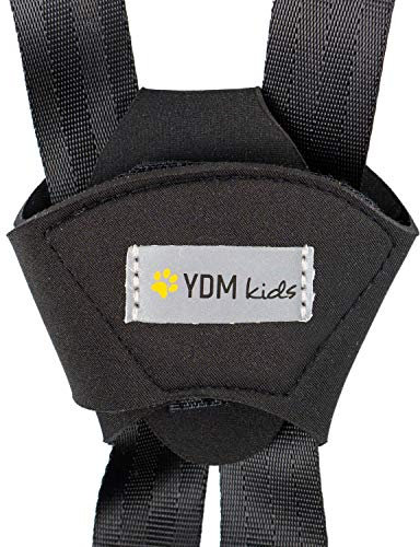 Protecteur de ceinture de sécurité pour siège enfant avec fermeture autoagrippante, Prévient le détachement durant la conduite, matière souple en néoprène, couvre-ceinture pour auto et poussette