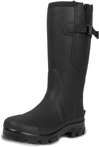 Lakeland Active Men's Helton Neoprene Lined Adjustable Wellington Boots - Black - 13 UK