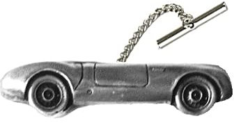 Krawattennadel mit Kette, Motiv: Deutscher Sportwagen 550 Spider ref184, Zinn
