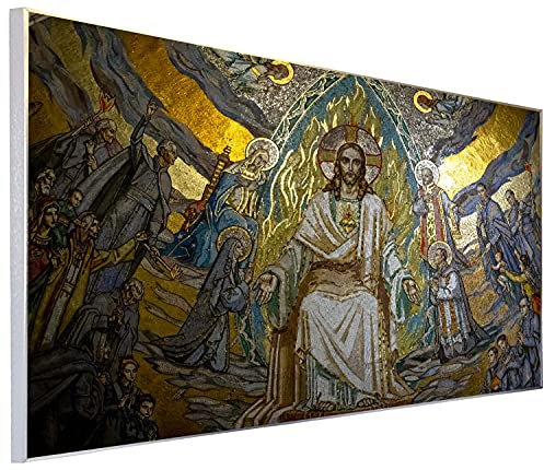 Ecowelle Infrarotheizung mit Bild | 600 Watt | 60x120 cm | Infrarot Heizung| | Made in Germany| k 201 Heilige Maria