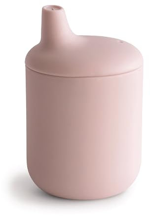mushie | Tazza con Becco | Sippy Cup | Silicone Senza BPA, per Bambini & neonata a Partire Dai 6 Mesi | Attrezzatura Originale Sicura, di Alta Qualità e Durevole per Bambini e Ragazze | Blush