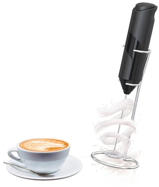 Avilia Frullino Montalatte Elettrico Portatile - Crea Schiuma Perfetta per Cappuccini - Montalatte in Acciaio Inox 7W