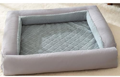 Multi-Size-Haustier Sofa Bequem Luxus Haustierbett Hundekorb Plüsch mit Hoher Rand Haustiersofa,wärmend,Memory Foam a Forma ,Abnehmbar und waschbar,Plüsch Hundebetten für klein Katzen und Hunde
