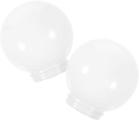 Kichvoe 2 Stück Kugel-lampenschirm Aus Acryl Für Pendelleuchten Ersatz-acrylschirm Dekorative Lampenschirme Für Kronleuchter Warmes Licht Einfache Installation