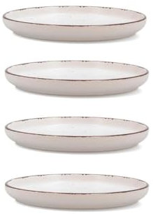 Quid Duna 4 Plato Postre Cerámico 20x2,5cm Loza Apto Microondas Apilable