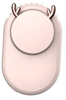 Cabilock Ventilador De Cuello Luz Ventilador Deportivo Recargable Usb Mini Rosa Bajo Ruido