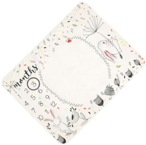 MOLUCKFU 1satz Memory Blanket Flanell Fotohintergrunddecke Mit Rahmenmarker Für Neugeborene Personalisierte Fotos Vielseitige Anwendung Als Wickel Und Stilldecke