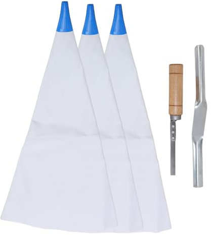 Sac de Mortier de Maçonnerie pour Coulis de Carrelage, Sac de Scellant de Ciment à Pointe de Perforation Réutilisable, Sac de Mortier de Maçonnerie, Sac de Coulis avec Joint de