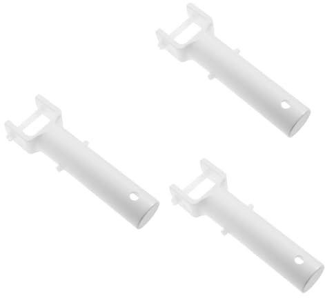 BESPORTBLE 3pcs Swimming Pool Suction Head Net Cleaner Paddling Pool Clamps Pool Cleaning Kit Vacuum Hot Tub Broom Basket Inflatables Spa For Cleaning Pipe Rechargeable Plastic White