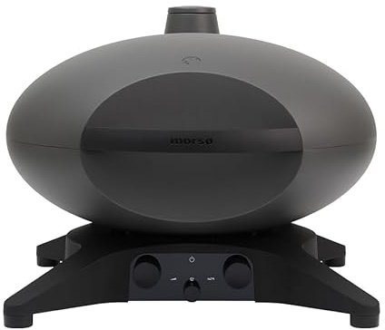 Morsø Forno EL Medio Elektrogrill, 60 x 55 x 43 cm, Anthrazit-Grau | Elektro Tischgrill aus Guss-Aluminium mit Grillrost aus solidem Gusseisen, skandinavischer Lifestyle für Terrasse und Garten
