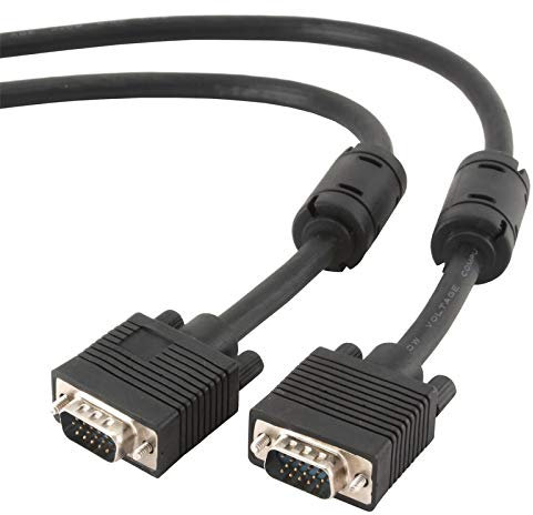 Glowster Câble de commutation VGA 5 m noir pour connecter plusieurs appareils et basculer entre eux sur écrans et projecteurs.