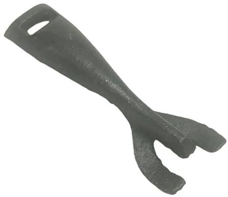 Pinzas profesionales de hierro fundido para carne para asar con mango ergonómico Teppanyaki Clip herramienta de cocina ergonómica herramienta de manejo de carne