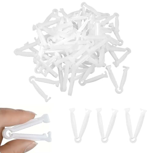 JEYORZY 30 Pièces pince a clamper infirmiere,pince à castration animale,Clip de Cordon Ombilical en Plastique,Plastique jetable pour Animaux de Compagnie,Porcinet,Agneau,Chèvre,Chiot