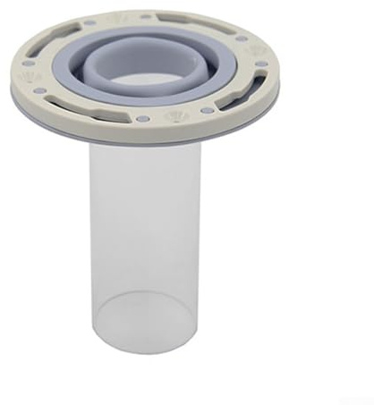 Besttoolifes WC-Flansch-Reparaturset, Kunststoff-WC-Flansch für 7,6 - 10,2 cm Abflussrohre, langlebiges WC-Flansch-Verlängerungs-Set für Badezimmer-Sanitäranlagen (grau)