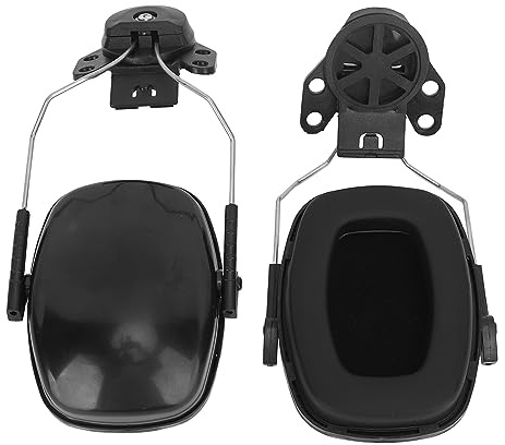 outdoorm Cuffia antirumore attaccabile per casco Cuffia antirumore di sicurezza per riduzione del rumore per elmetto protettivo per la registrazione di cantieri edili Taglio