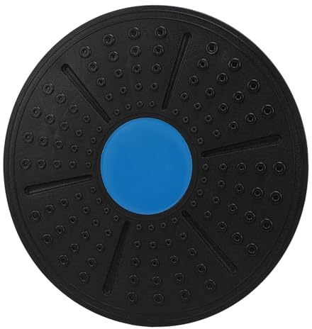 POENVFPO Balansbräda i Plast, Non-Slip Wobble Trainer med 360 Rotation för Stabilitetsträning, Helkroppsövningar, Sjukgymnastik, Skada