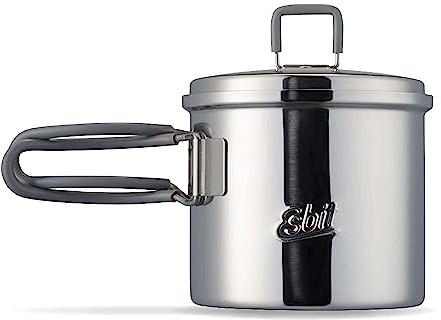 Esbit Outdoor Kochtopf 625 ml - Camping Topf aus hochwertigem Edelstahl - inkl. Deckel mit praktischer Aufhängung