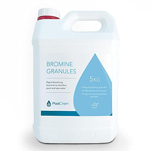 SpaChem PoolChem Bromine Granules for Hot Tubs, Swimming Pools - 5kg Bromine Infused Chemical, used as a primary sanitizer for your Spa or Pool