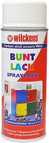 5x400 ml Wilckens Spraylack Seidenglanz Buntlack 2 L Farbwahl, Farbe:RAL 7016 Anthrazitgrau