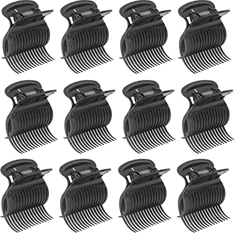 Lockenwickler-Clips, 12 Stück Heißwickler-Clips, Wärmeisolierung, Krallen-Clips, Ersatz-Rollenclips, Styling, Haarabschnitt
