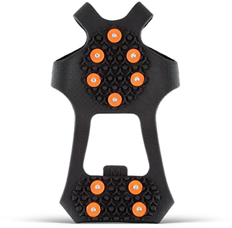 2GO Everyday Icegrip UNIVERSAL Anti-Rutsch Schuhspikes, 10 Spikes für den ganzen Fuß, Schuhkrallen, Steigeisen, Schnee Spikes, Schneeketten für Schuhe, optimaler Halt auf EIS & Schnee, Gr. S
