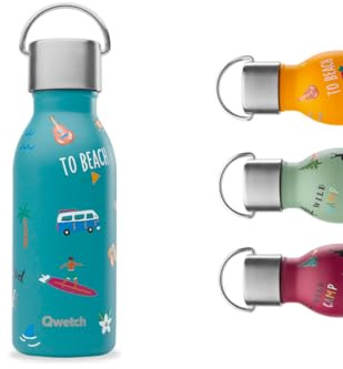 HONOLUU isolerad vattenflaska termos i stål 350 ml Qwetch