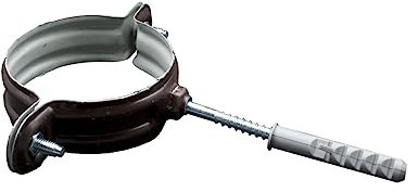 Collari per tubi pluviali in lamiera - Diam. Ø80 mm Ø100 mm Ø120 mm - Vari colori (Testa di moro, Bianco grigio, ral9010, ecc.) (Ø120, Grigio antracite (Ral7016))