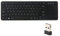 HUIOP Teclado inalámbrico 2.4G 2.4G Teclado inalámbrico Touchpad Multi-Touch Ultra-Delgado con Receptor USB para Android Smart TV Ordenadores Ladtops Escritorios