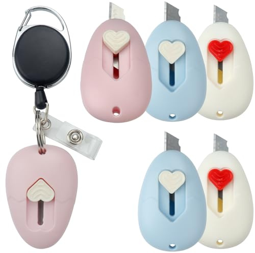 YGNNBC Confezione da 6 mini apriscatole termoretraibili mini mini apribottiglie di sicurezza con portachiavi sospeso, facile da appendere e trasportare