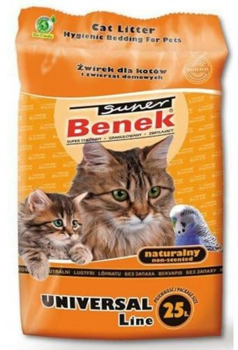 Super Benek Universal Natural Cat Litter 25 L