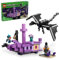 LEGO Minecraft The Ender Dragon and End Ship Building Set, Video Game Toy with 2 Minecraft Minifigures, Dragon Toy Action Playset for Kids, Birthday Gift for Boys and Girls Ages 8 and Up, 21264