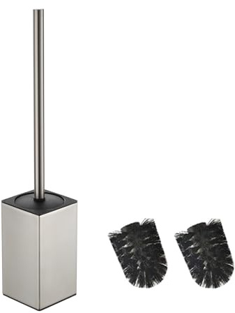 BGL Support carré en Acier Inoxydable pour Brosse de Toilette (doré)