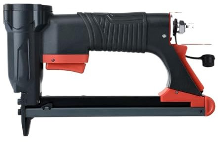 Graffettatrice pneumatica senza olio A8016 1/2 Cucitrice pneumatica Chiodatrice pneumatica calibro 21 Pistola cucitrice di grande capacità (Color : American connector)