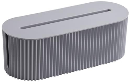 ARVALOLET Large Capacity Cable Organizer Box with Lid Cord Storage Box Cable Tidy Box Cable Management Box for Hiding Messy Cables