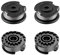 CHIHOLEN Strimmer Spool Compatible with F016800569 F016800385,Replacement Strimmer Wire for Bosch EasyGrassCut 18/18-230/18-26/18-260/23/26/18V-230/18V-26/18V-260,Art 23SL/26SL/2300/23-28(4 Spool)