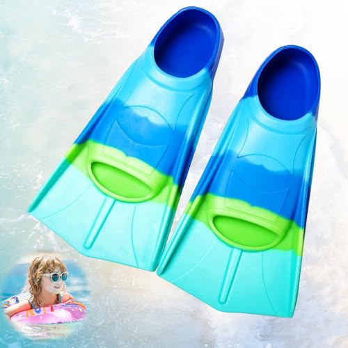 YANGUN Pinne Snorkeling, Pinne da Nuoto in Silicone per Bambini, Snorkeling Fins, per Nuoto, Immersioni e Allenamento