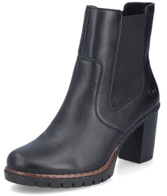 Rieker Stivaletti classici da donna Y2580, stivaletti da donna, Nero 00., 42 EU