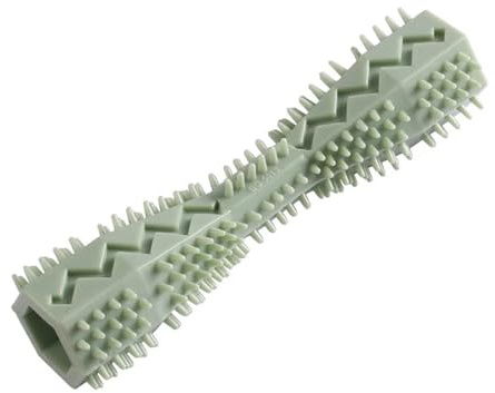 Hundezahnbürste, langlebiges Kauspielzeug, weiches Gummi, Zahnreinigungspunkt, Massagezahnpasta, Haustierzahnbürste, Backenzahnzubehör (grün)