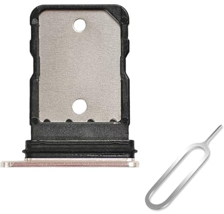 Cemobile SIM-Kartenfach, Ersatz für Google Pixel 7 Pro, 17 cm (6,7 Zoll), mit wasserdichtem Gummidichtungsring und offenem Auswurfstift (Hazel/Gold)